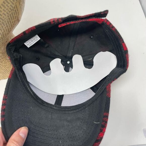 Madam P. Buffalo Plaid with Vintage Quilt Stars Baseball Caps - Adjustable size - Picture 4 of 9